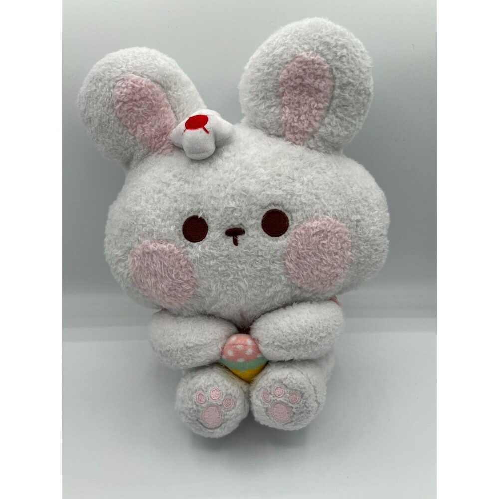 Buyellow White Bunny Rabbit Plush Stuffed Animal Pink Cheeks Strawberry Toy Cute